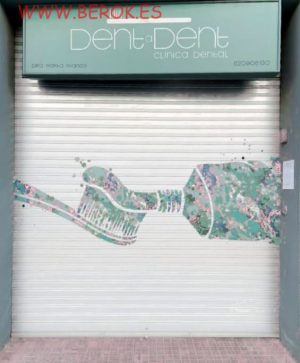 graffiti persiana clinica dental dentadent